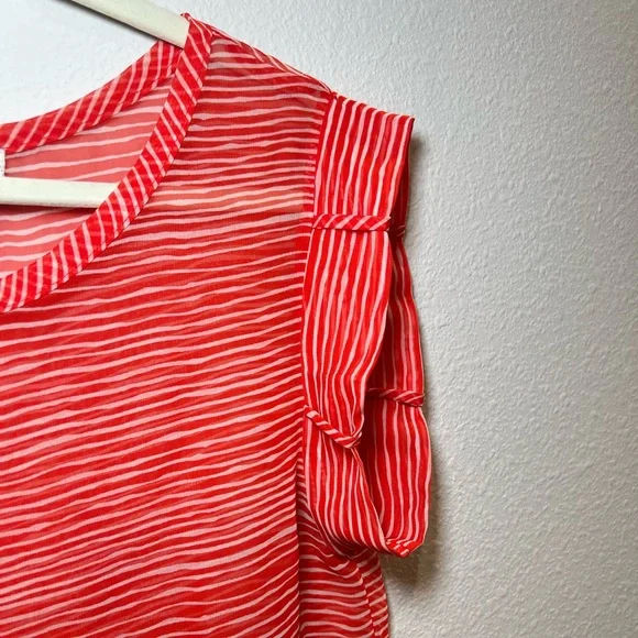 Red and White See-through Top Size S - Picture 3 of 6